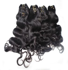 Fashion Queen Bulk Hair 20pcslot 50 Gpiece Body Wave Indian Human Weaving with Fast Delivery1475162