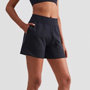 Shorts Meerjungfrau Kurvenspur, die Midrise Sweat Wicking Short Women Lose Double Taschen schnell trocknen lässt Casual Sportshorts