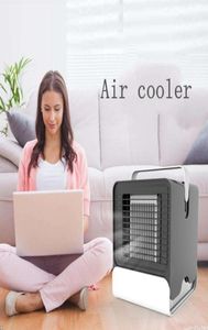 Hushållets sovsal Portable Mini Personal Air Conditioner Cooler Machine Table Fan For Office Summer Nödvändighet Verktyg6208307