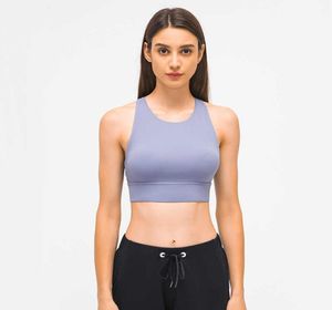 132 sexy Women Women Camis Sports Bra High Round Neck Tops Anti-Shock Tops che corre in palestra di biancheria intima fitness9438484