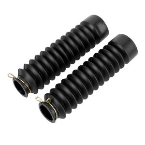2Pcs Front Fork Shock Absorber Dust Cover Universal Rubber Gaiters Gators Boots Motorcycle Dust Proof Sleeve Protector Damping