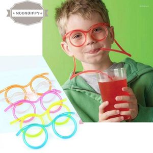 Trinken Strohhalme Spaß weiche Plastikstrohgläser Flexible Röhrenwerkzeuge Kinder Partyversorgungen Barzubehör Homebrew 1pc