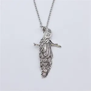Pendant Necklaces 1pcs Peacock Charms For Men Diy Accessories Jewelry Making In Chain Length 70cm OR 45 4cm
