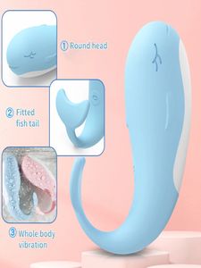 Stimulerande vibratorfjärrkontroll Trådlös dans Little Whale Vibrator Kvinnlig sexleksak Masturbator Värme Vibrerande ägg 240401