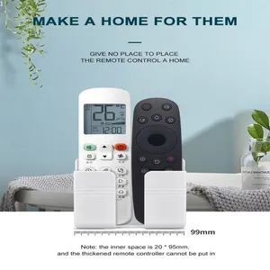 Kitchen Storage Wall Mounted No Punching Box Mobile Phone Containers Remote Control Holder