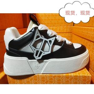 Casual Shoes Naked Wolfe City Platform Sneakers 3D Rubber Heads Fashion Leather Ladies Design Brand