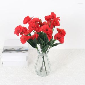 Decorative Flowers Simulation Butterfly Orchid Artificial Flower Party Decoration Accessories Home Table Room Wedding High Quality Fake