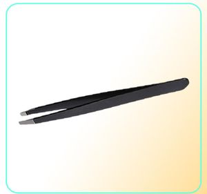 26pcslot High Quality Professional Eyebrow Tweezers Hair Beauty Slanted Stainless Steel Tweezer Tool for Daily Use2577299
