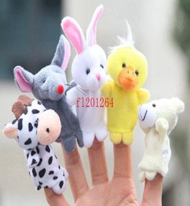 1000PCSLOT DHL FedEx EMS Söt tecknad biologisk djurfingerdockan Plush Toys Barn Baby Favor Dolls PNLO5145697