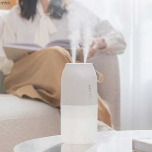 Luftfuktare doftlampor luft luftfuktare hushåll 300 ml stor kapacitet mist maker dubbel spray trådlös ultraljud arom diffusor färg ljus dimare