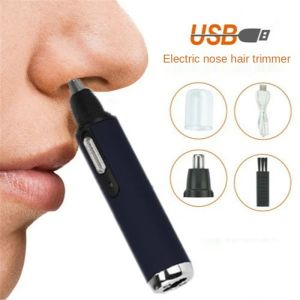 Scissors Ear Nose Hair Trimmer Clipper Electric Shaving Safety Face Care Nose Beard Cleaning Machine for Men Women Hair Removal Painless