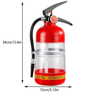 1.5L Wine Drink Dispenser Creative Fire Extinguisher Shape Wine Drink Pourer Large Capacity for Wine Spirits Beer Liquor Drinks