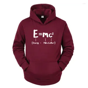 Erkek Hoodies Roman Matematik Enerjisi Eşit Süt Kare Kahve Teorisi Ekle Görelilik Teorisi Günlük Uzun Kollu Erkek Moda Serin Sweatshirts