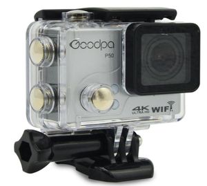 Goodpa P50 Ultra HD 4K 30FPS 27K 30FPS Sports Camera Водонепроницаемое Wi -Fi Управление.