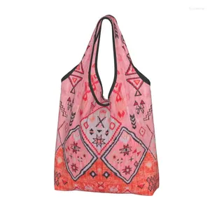 Depolama Çantaları Özel Oryantal Antropoloji Mirası Bohem Fas tarzı alışveriş çantası Kadınlar Büyük Marketler Geometrik Boho Alışveriş Tote