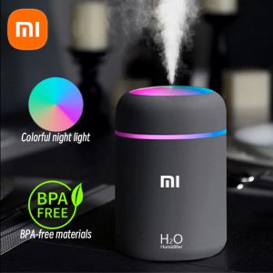 Luftfuktare xiaomi 300 ml H2O luftfuktare bärbar mini USB arom diffusor med cool dimma för sovrum hembilväxter renare humificador