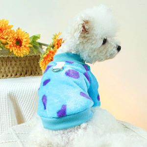 Собачья одежда осень и зимняя собака/одежда для кошек теплый мягкий комфортный милый цветочный свитер рубашки с рубашкой с рубашкой