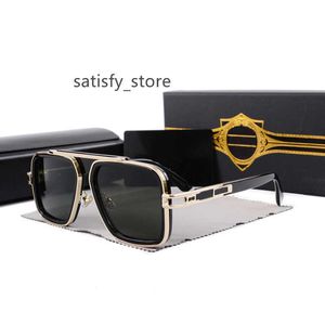 2022 Marca de luxo Vintage Óculos de sol quadrados Óculos de moda feminino Tons de moda Tons de moldura dourada de moldura Goldes UV400 Gradiente LXN-EVO Dita