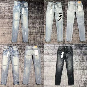 Bästsäljande jeans lila jeans designer man jeans mager jeans rippade cyklist smala rak mager casual gröna jeans herrbyxor klär byxor 371