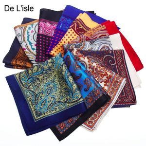 Frühlingsankunft 100 natürliche Seidenhandgefertigte Taschen -Taschentuch Premium Square Hanky mit Giftbox 240401