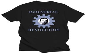 Men039s TShirts Industrial Revolution T Shirt Vintage Rare Tee Faded Black Psychic TV Einsturzende Neubauten Kraftwerk Pigface2905187