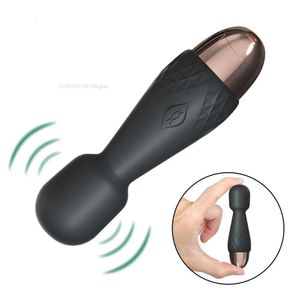 10 cm Short Magic Wand Vibrators for Women Nipple Clitoris stimolante Plug vaginale anale femmina Masturbatore sexy giocattoli sexy per adulti 18 plus