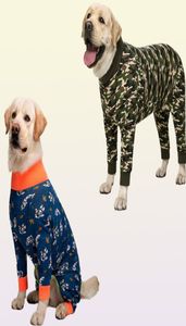 Miaododo Dog Clothes Camouflage Dog Pyjamas Jumpsuit Lätt hunddräkt onesies för medelstora stora hundar tjejskjorta 2011095469785