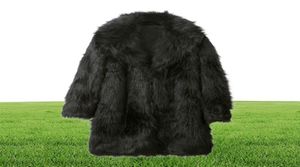 Mężczyźni ciepły zimowy płaszcz Wysokiej jakości Faux Fur Jackets Otwórz Otwarcie ściegu płaszcz homme 5653044