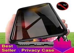 Case di metallo per privacy magnetico per iPhone 14promax 14 13 12 11 Promax xs max xr x 7 8 14Plus Prevenire il peep temperato per 13pro 12p9395239