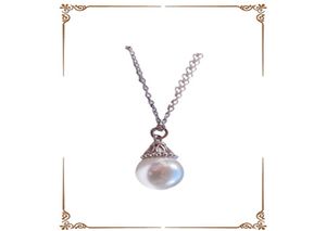 925 Freshwater Pearl Necklace Designer Inlaid Petal Necklaces Valentine039s Day Gift5955448