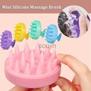 Bath Tools Acessórios Mini shampoo de massagem de massagem de silicone Mini shampoo pente de cabeceira de cabelos banho de banho de banho lavar o pente de limpeza profunda Ferramenta de cabeleireiro 240413