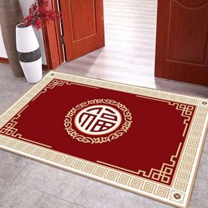 New Chinese Style Floor Mat for Entering the Living Room Household Doorstep House Dust Removal Anti Slip Blanket