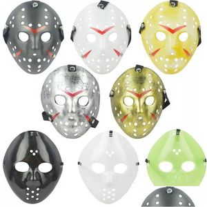 Partymasken FL Face Masquerade Jason Cosplay SKL gegen Freitag Horror Hockey Halloween Kostüm gruselige Maske Festival Drop Lieferung Home Gard DHCPN