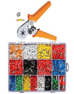 2120pcs Tüp Sonu Ferrule Terminaller Çiftlik Suçlu Altı Silgi Aracı Kit2692300