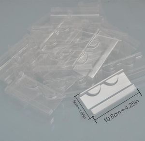 まつげパッケージパッケージボックス用の100pcspack全体のプラスチッククリアラッシュトレイFaux cils 3d minkまつげトレイホルダーインサートfor eyelas406263184815