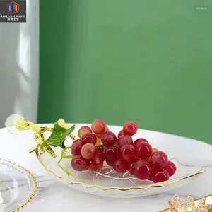 Plates Fruit Plate Crystal Glass Candy Rosh Hashana Holidays Dish Snack Jewish Tableware