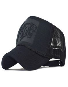 Moda pop 3d baskı kaplan beyzbol şapkası yaz örgü kamyoncu şapkaları açık sporlar çalışıyor bisiklet süren Snapback hat15161425434851