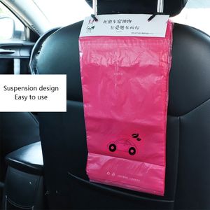 A Set Self-Adhesive Garbage Bags Disposable Rubbish Holder Easy Stick-On Trash Bags for Vehicle Home Office