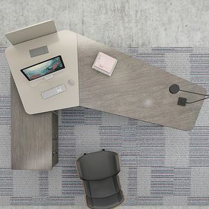 Anpassad bosskontor Desk President Fashionabla Boss Table and Chair Furniture Complete uppsättning av bokhyllor minimalistiska moderna