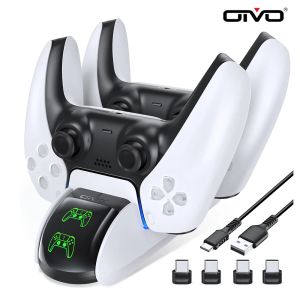 Chargers OIVO Dual Charging Dock For PS5 Controller Handle Fast Charger Station Stand for SONY Play Station 5 Gamepad with LED Indicators