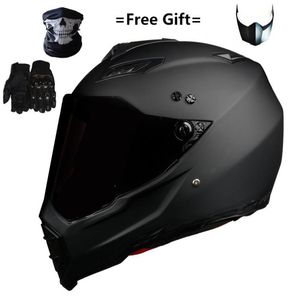 Mate black Dual Sport Off Road Motorcycle helmet Dirt Bike ATV DOT certified M Blue full face casco for moto sport5688404