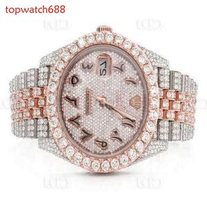 NFN8 najlepsza marka y na wesele vvs moissanite diamentowy zegarek mężczyźni lodowato