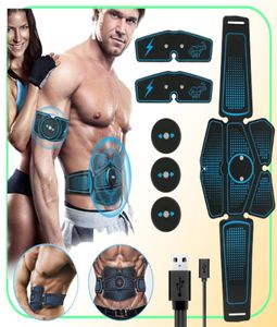 Voll -Set EMS Wireless Muscle Stimulator Trainer Smart Fitness Abdominal Training Hüfttrainer -Maschine Elektrischer Muskelstimulator8264413