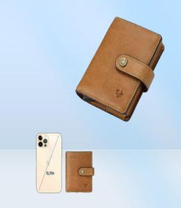 New RFID Aluminium Alloy Holder Genuine Leather Card Wallet Card Holder for Men Women Automatic Pop Up Card Case H2204226747809