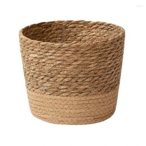 Butelki tkackie kwiaty rośliny garnku wiklinowy koszyk rattan flowerpot przechowywanie ręcznie tkana sadzarka