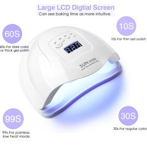 Essiccatori 120 W UV LED LED per unghie 36 LED LED Lampade di asciugatura per gel di gel professionale con USB Smart Sun Nail Art Manicure Tools