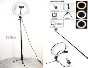 Caricatore USB da 10 pollici da 26 cm Nuovo selfie ad anello Light LED Flash Telefamera Pografia Miglioramento Pografia per Smartphone Studio VK1720545