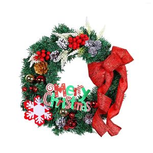 Decorative Flowers Christmas Decoration Front Door Wreath Artificial Winter Berry Rustic Welcome Sign For Indoor Or Outdoor Multipurpose