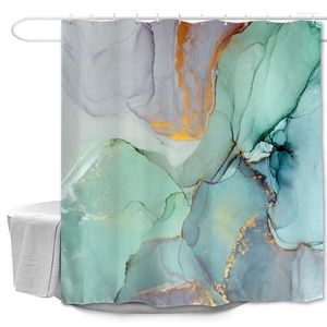 Shower Curtains Nordic Bathroom Curtain High-Grade Lastic PEVA Waterproof Fabric Hook Up No-punch Door Anti-mould Sets PGY