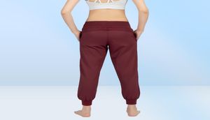 Women Yoga Studio Pants Ladies Quickly Dry Drawstring Running Sports Trousers Loose Dance Jogger Girls Gym Fitness2090973